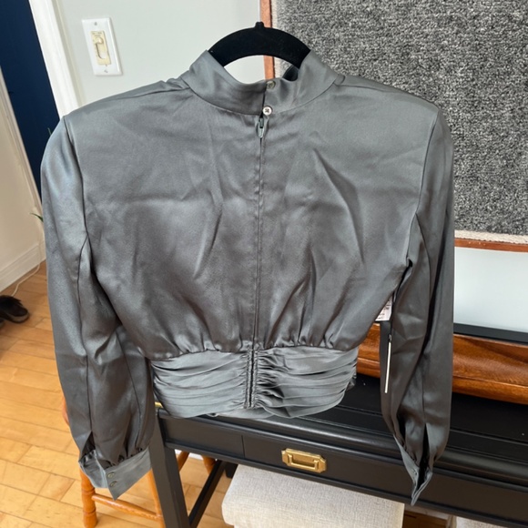Babaton Satin Aritzia Blouse, BNWT - Picture 3 of 7